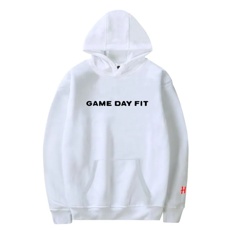 Game Day Fit White Hoodie